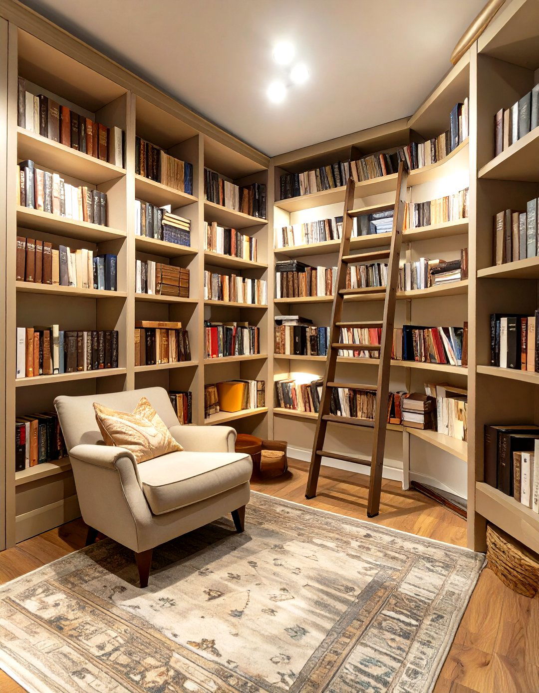 Basement Library and Reading Nook - 30 basement furniture ideas
