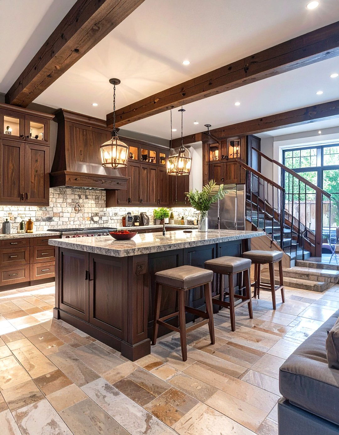 Basement Wet Bar Tucked Under the Stairs - 30 wet bar ideas for basement