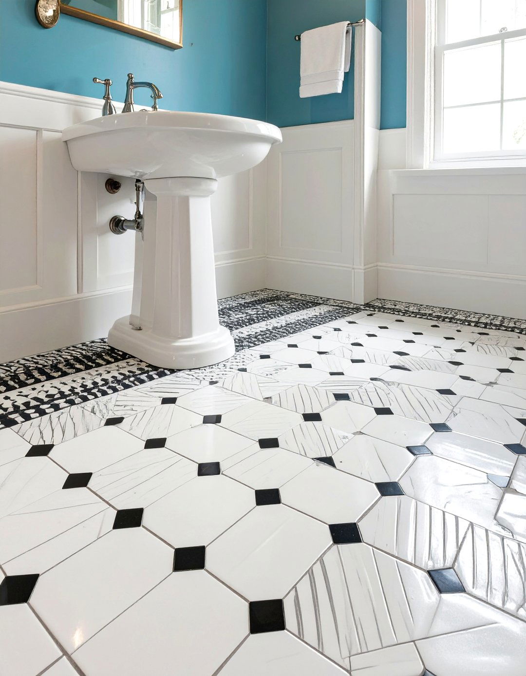 Basket Weave Tile Bathroom Floors - 30 bathroom floors ideas