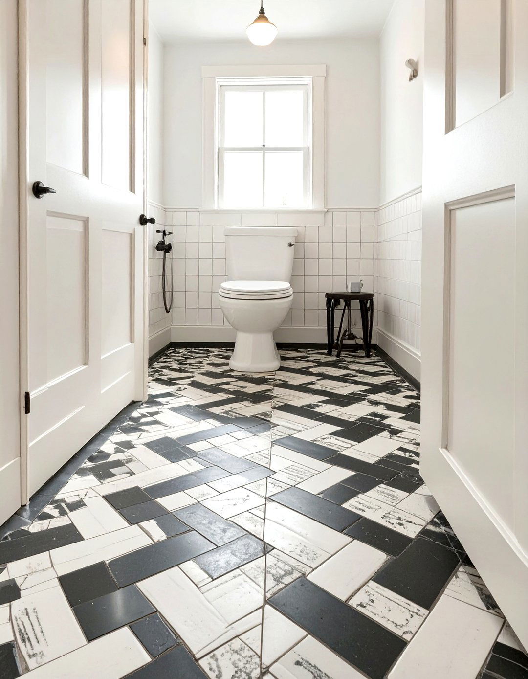 Basket Weave Tile Pattern - 30 small bathroom tile ideas