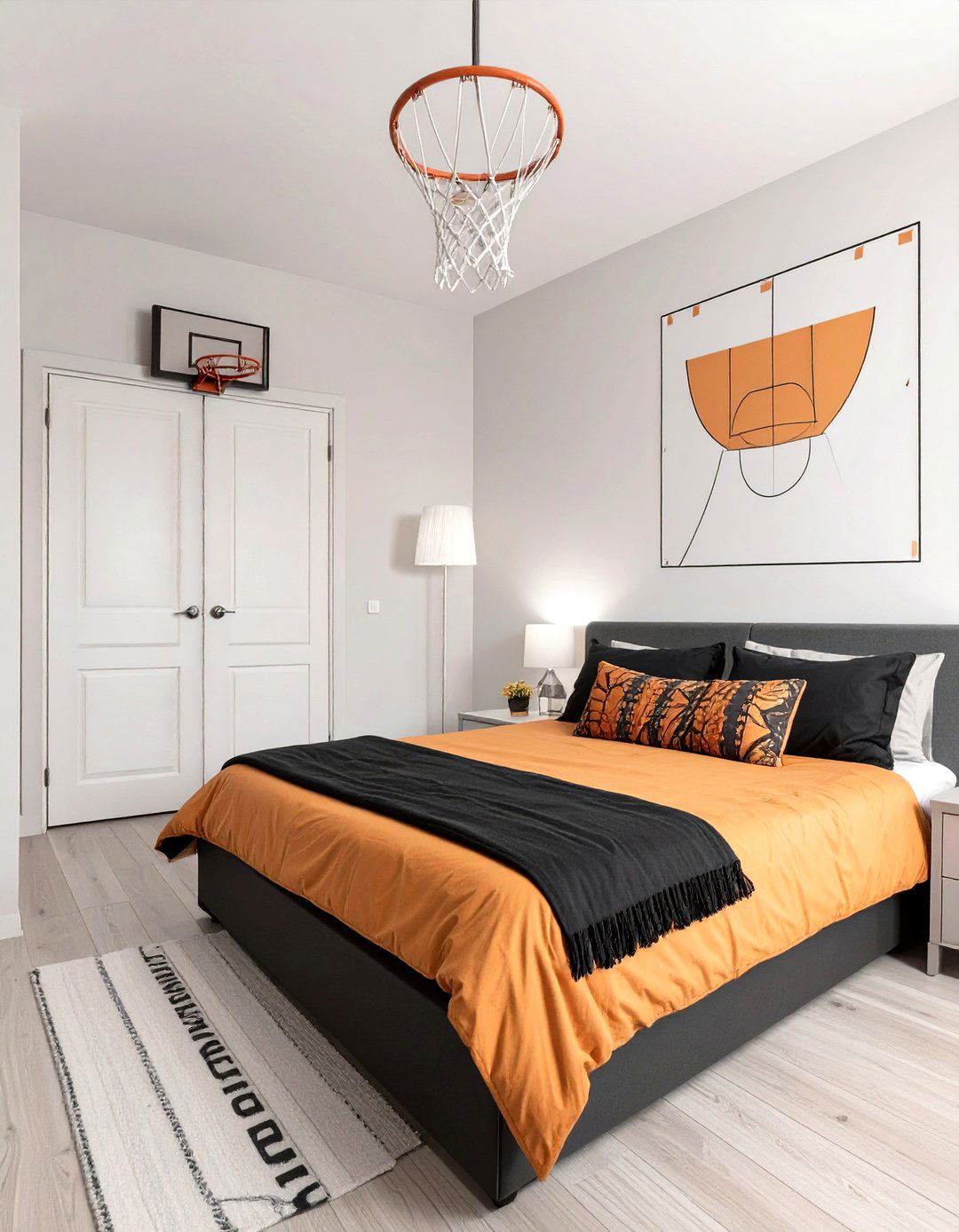 Basketball Themed Teen Boy Bedroom - 30 teen boy bedroom ideas