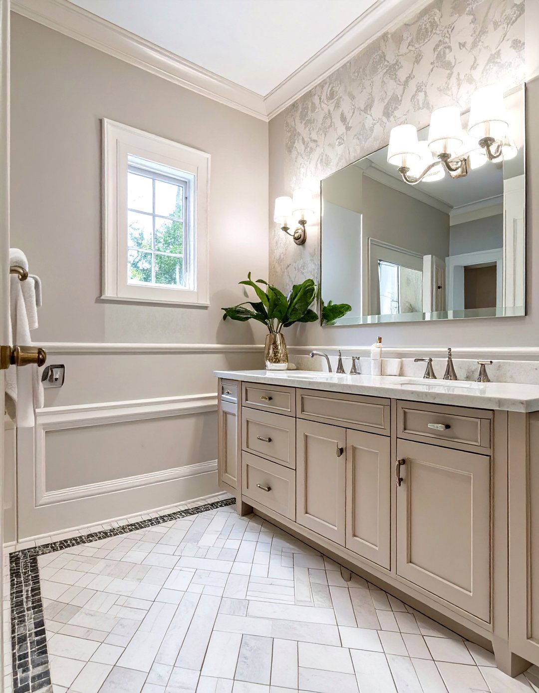 Basketweave Bathroom Tile Floor - 30 bathroom tile floor ideas