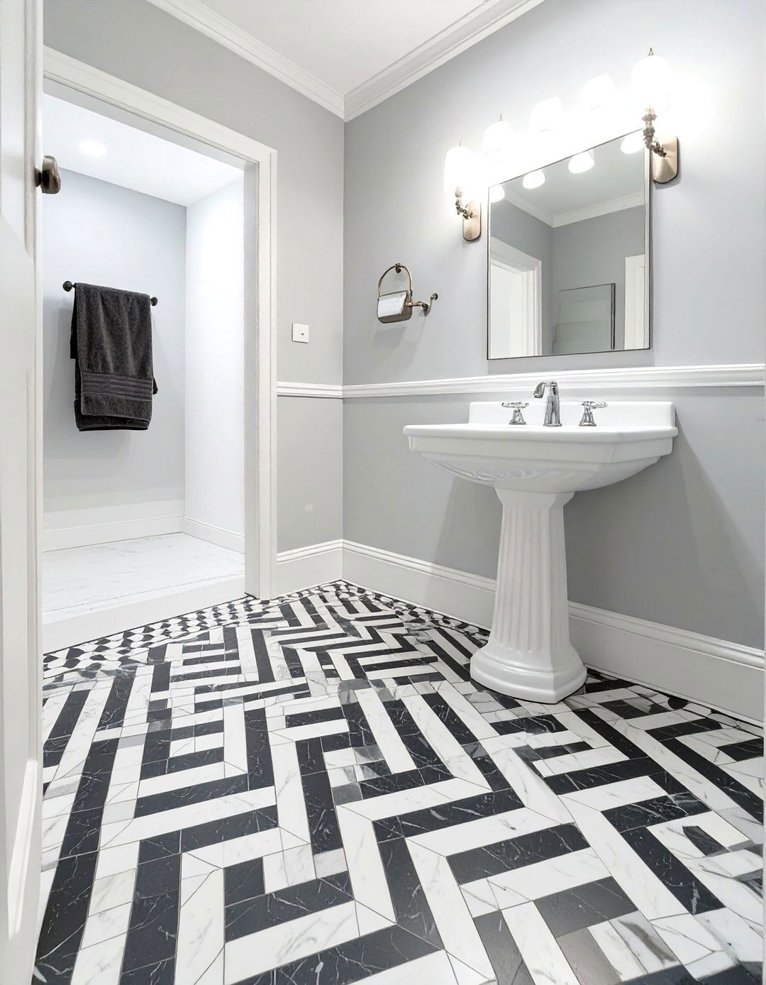 Basketweave Tile Bathroom Floor - 30 bathroom tile ideas for small bathrooms