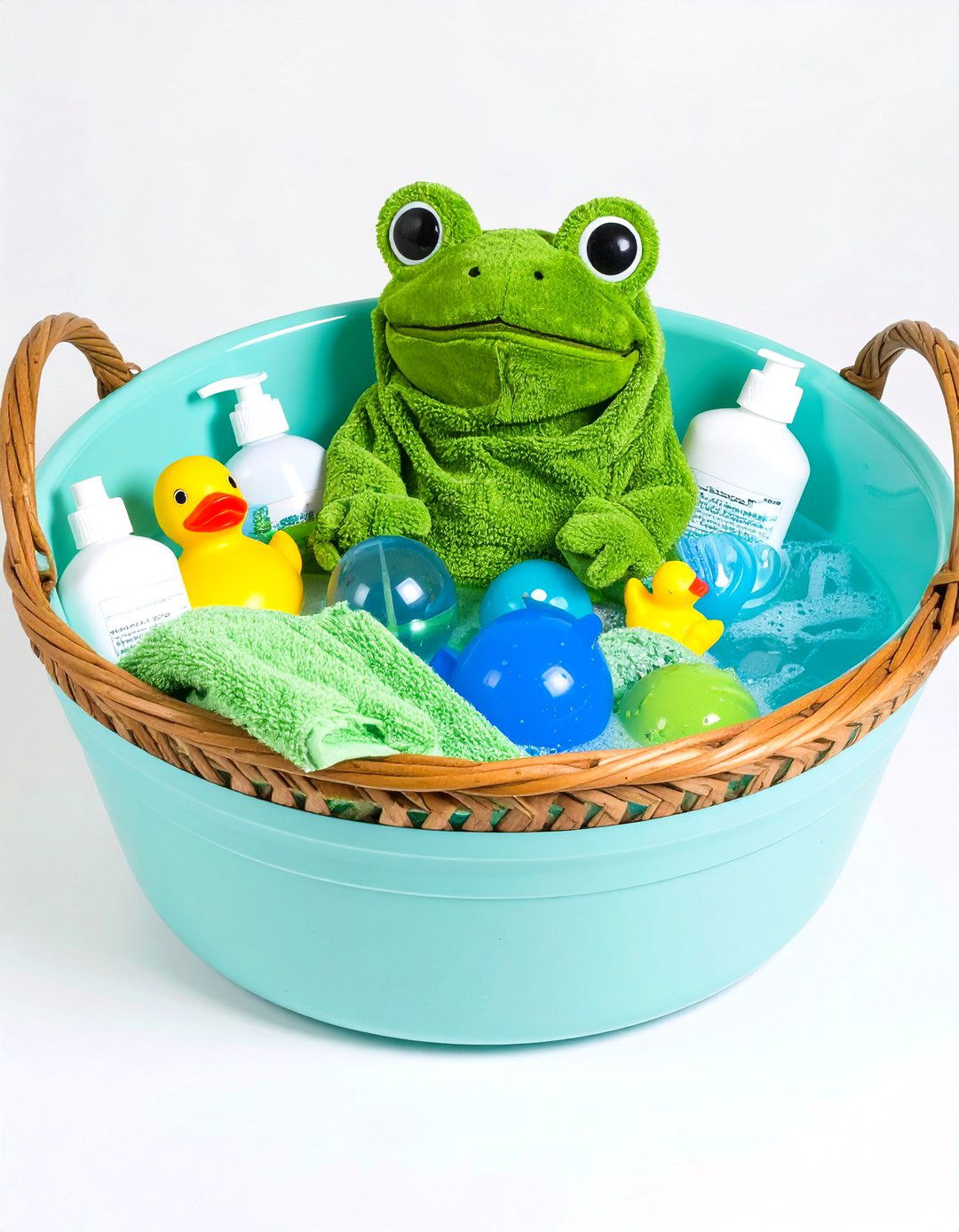 Bath Time Fun Basket - 30 gift basket baby shower gift ideas