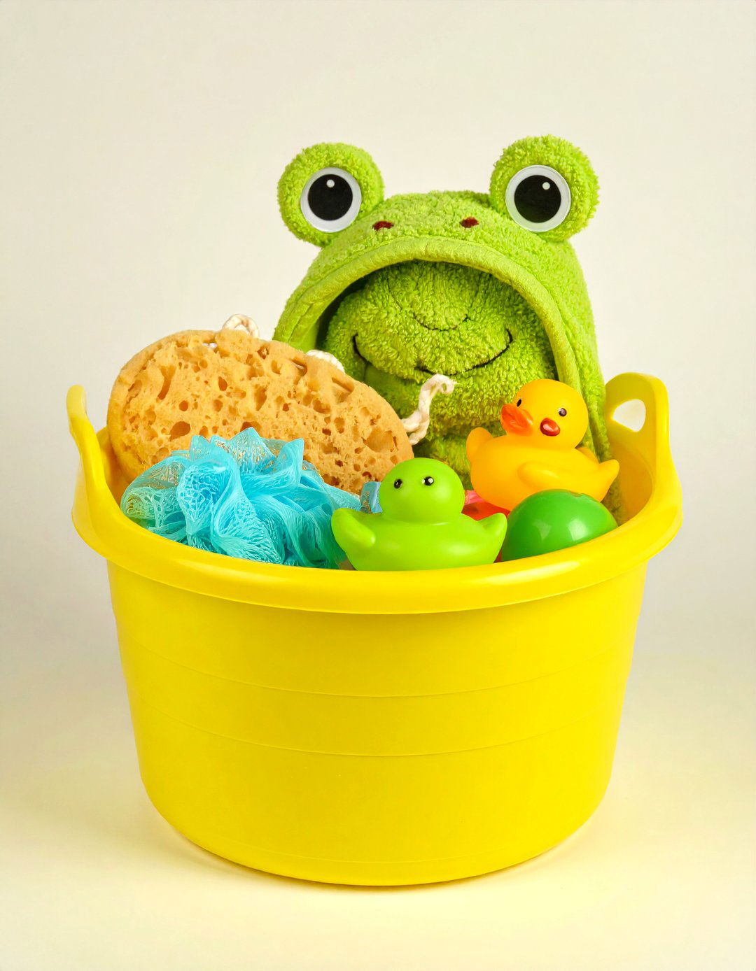 Bath Time Fun Basket - 30 baby shower basket ideas