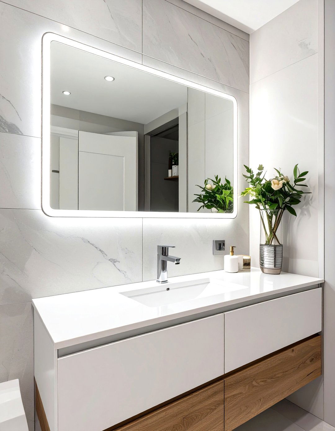 Bathroom Backlit Vanity Mirror - 30 how to use mirrors in interior design ideas