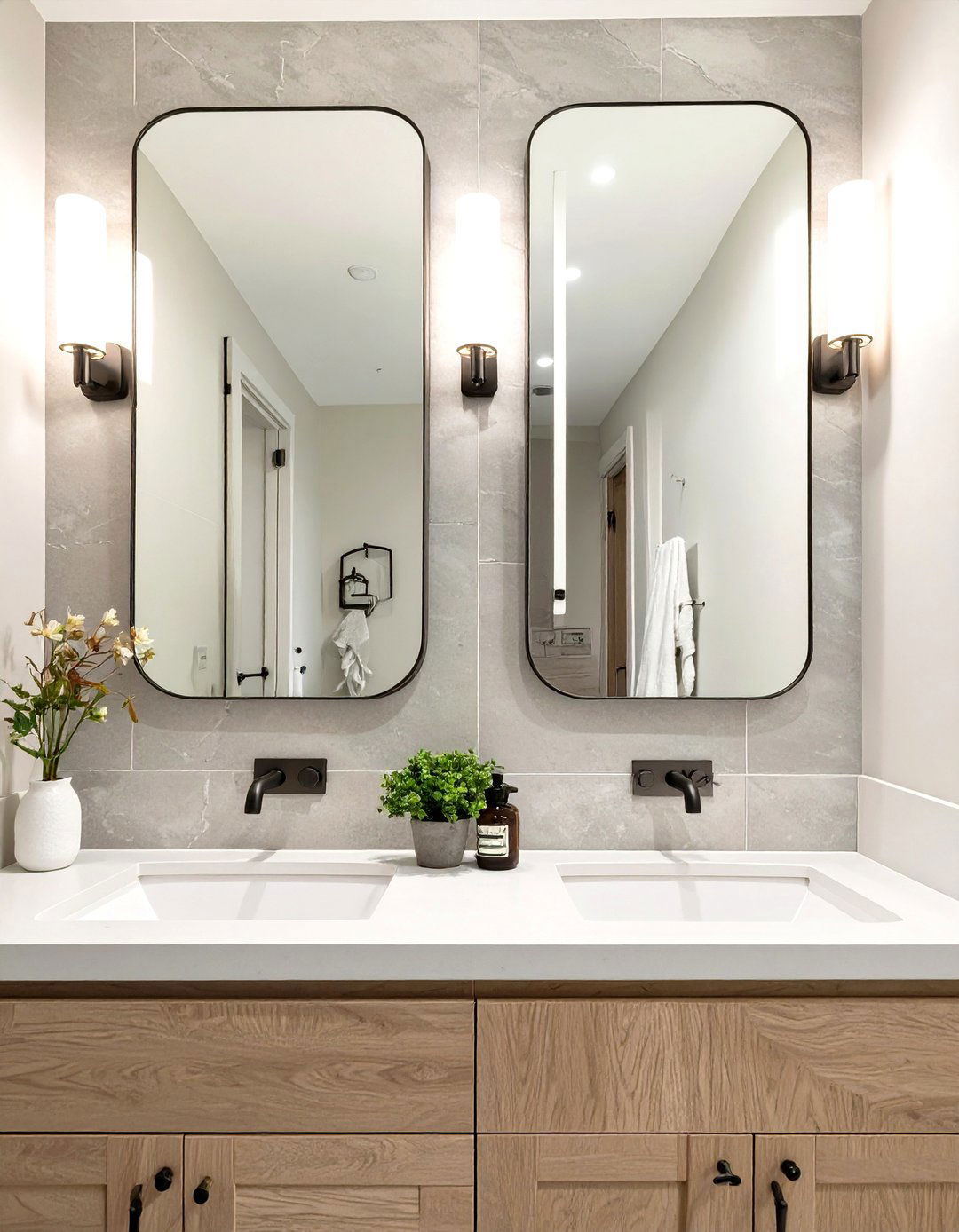 Bathroom Double Vanity Mirrors - 30 how to use mirrors in interior design ideas