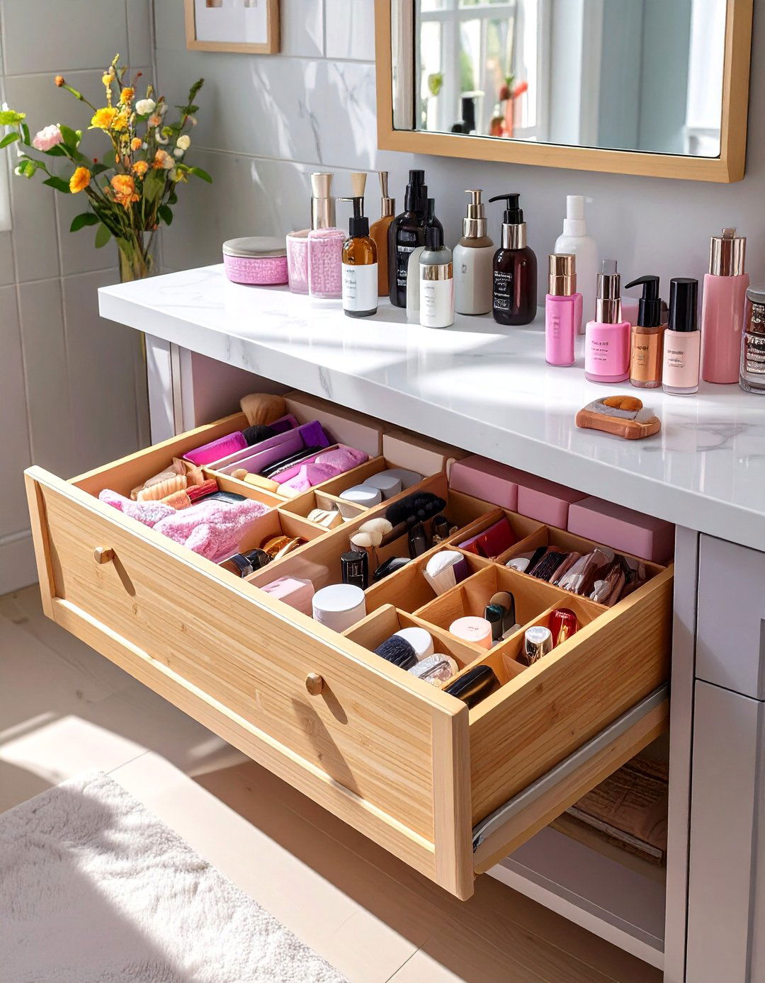 Bathroom Drawer Dividers - 30 bathroom organization ideas