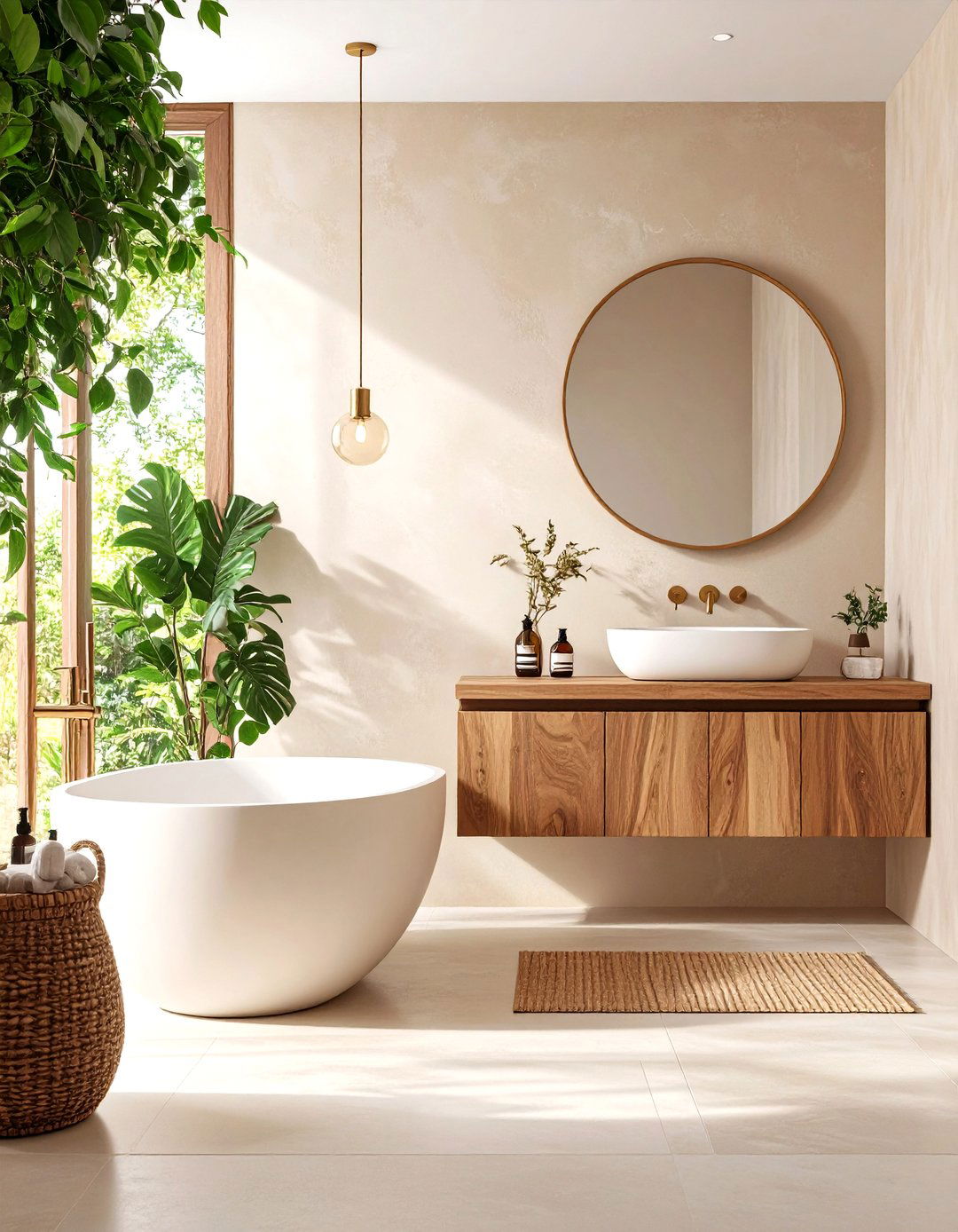 Bathroom Polished Plaster Tadelakt - 30 ai accent wall design ideas