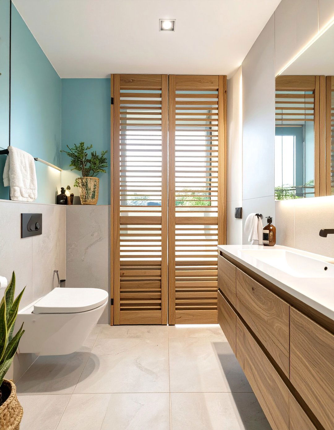 Bathroom Zoning with Partitions - 30 bathroom trends