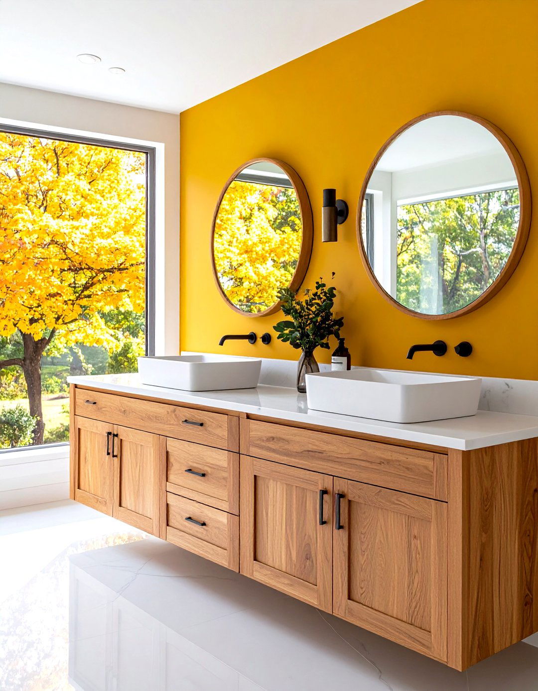 Bathroom with a Double Vanity - 30 patricketsesfantomes.com what is interior design ideas