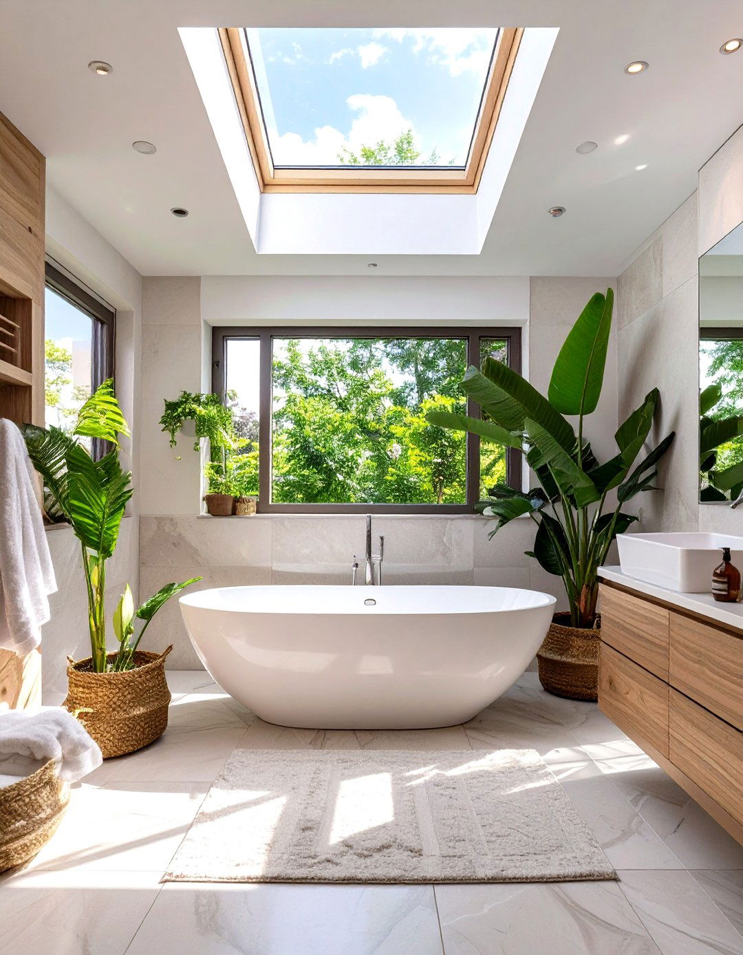 Bathroom with a Skylight - 30 modern bathroom design photos ideas