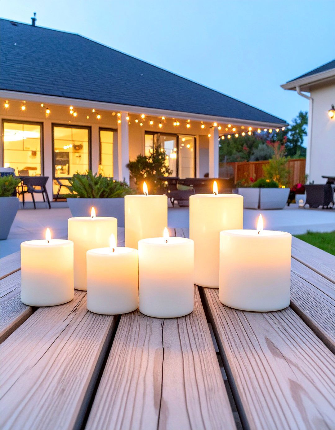 Battery Operated Outdoor Candles - 30 outdoor patio lighting ideas