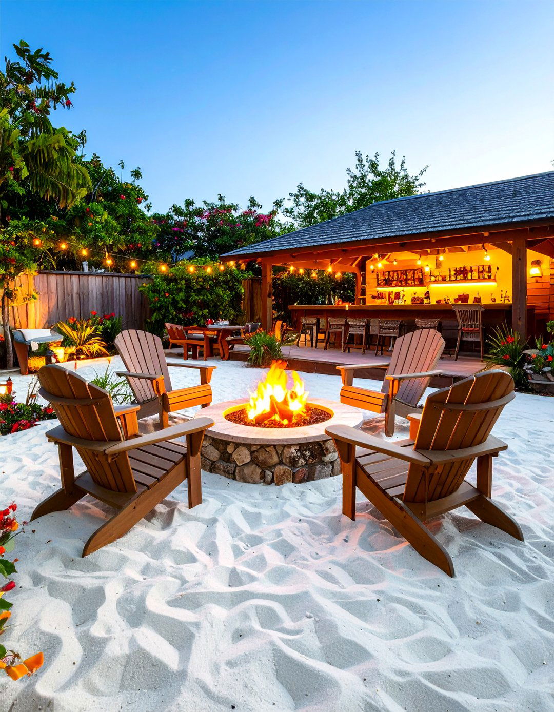 Beach Style Sand Floor - 30 backyard floor ideas
