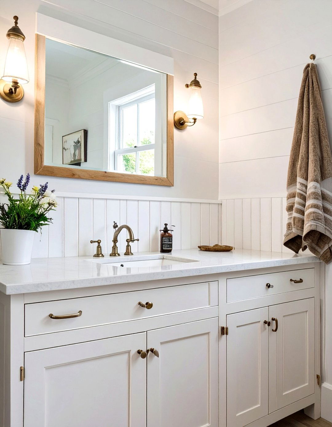 Beadboard Bathroom Backsplash - 30 bathroom backsplash ideas