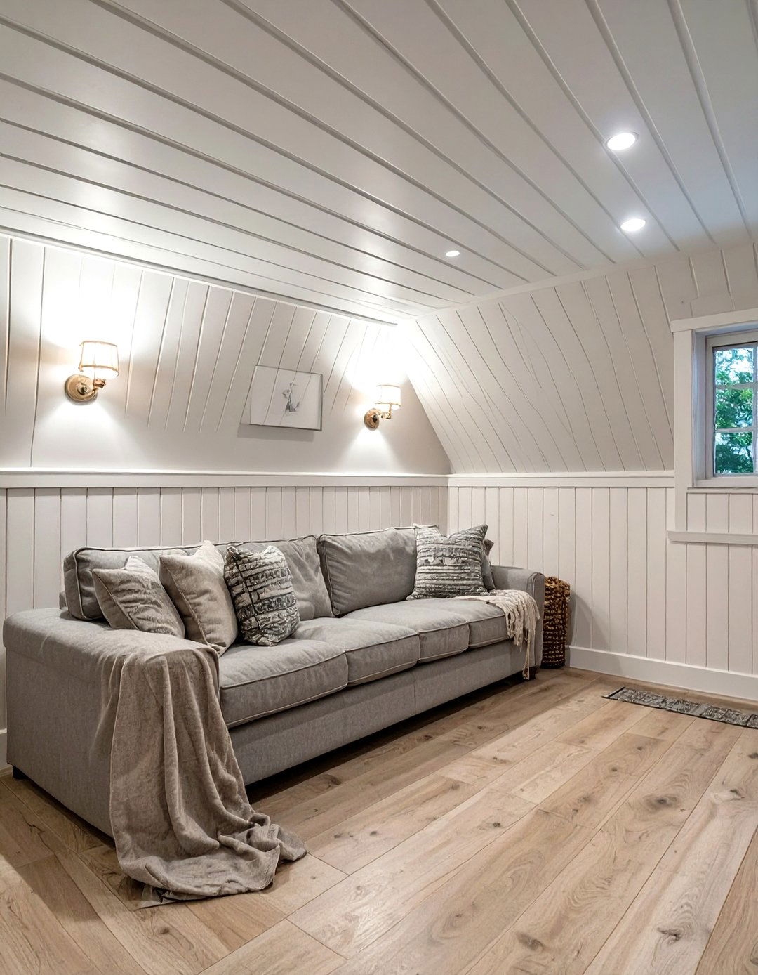 Beadboard Cottage Charm - 30 low basement ceiling ideas