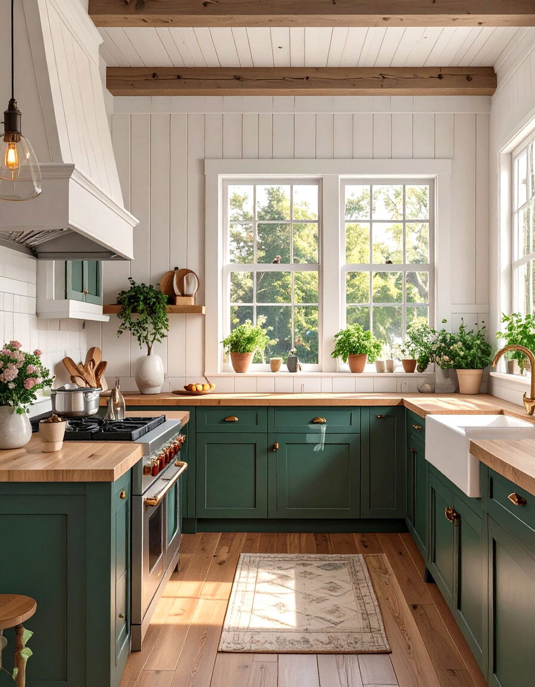 Beadboard Panel Backsplash - 30 backsplash ideas for dark cabinets and light countertops