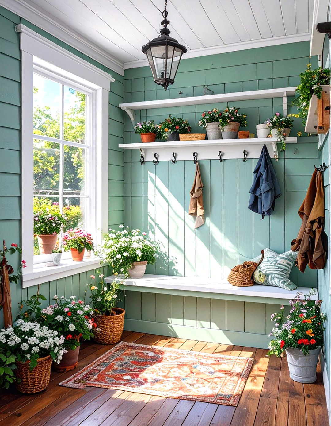 Beadboard Panel Small Mudroom - 30 small mudroom mudroom ideas