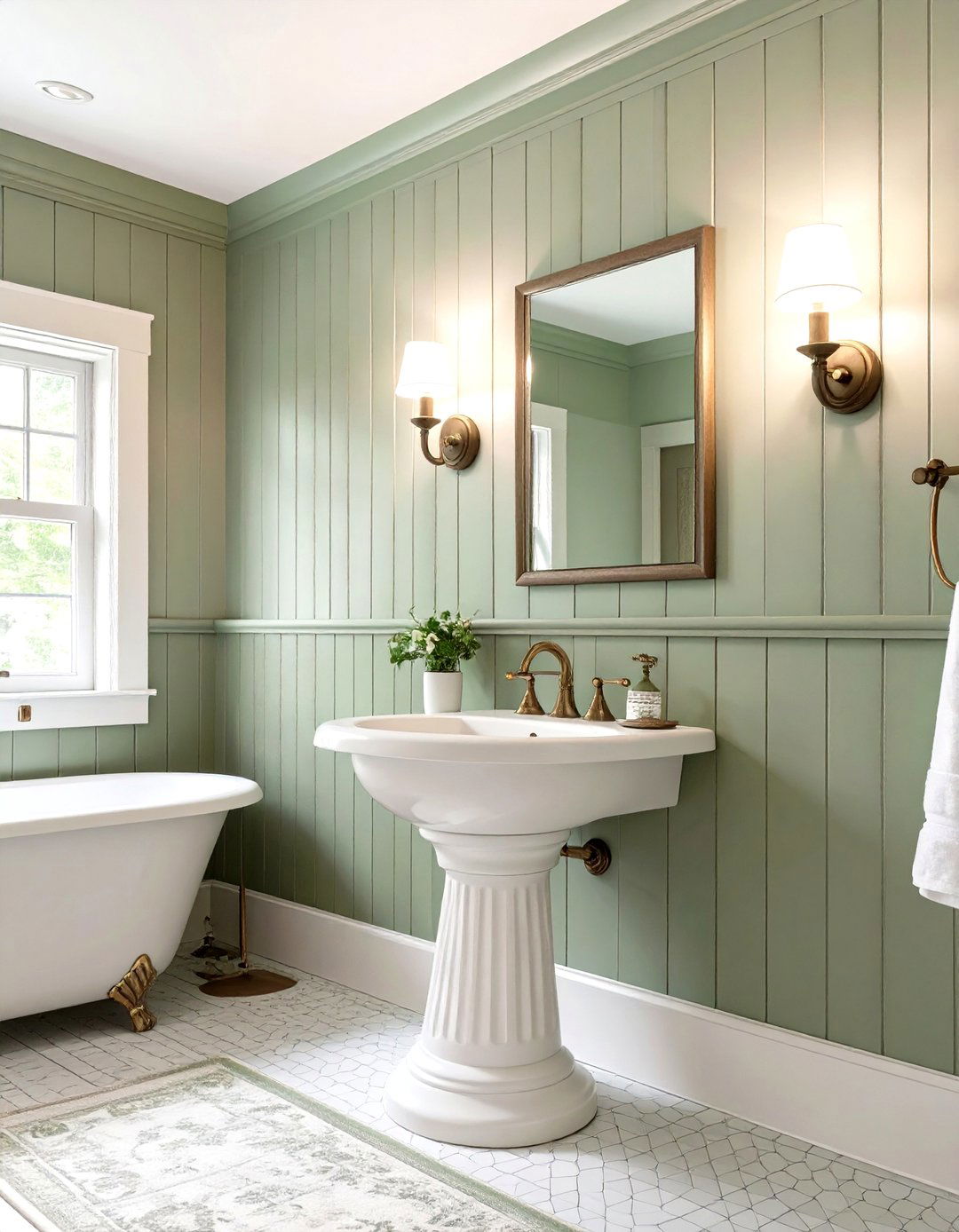 Beadboard Paneling Bathroom Charm - 30 cottage bathroom ideas
