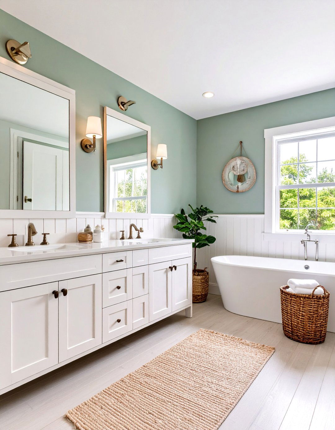Beadboard Wainscoting in a Bathroom - 30 12 bathroom ideas