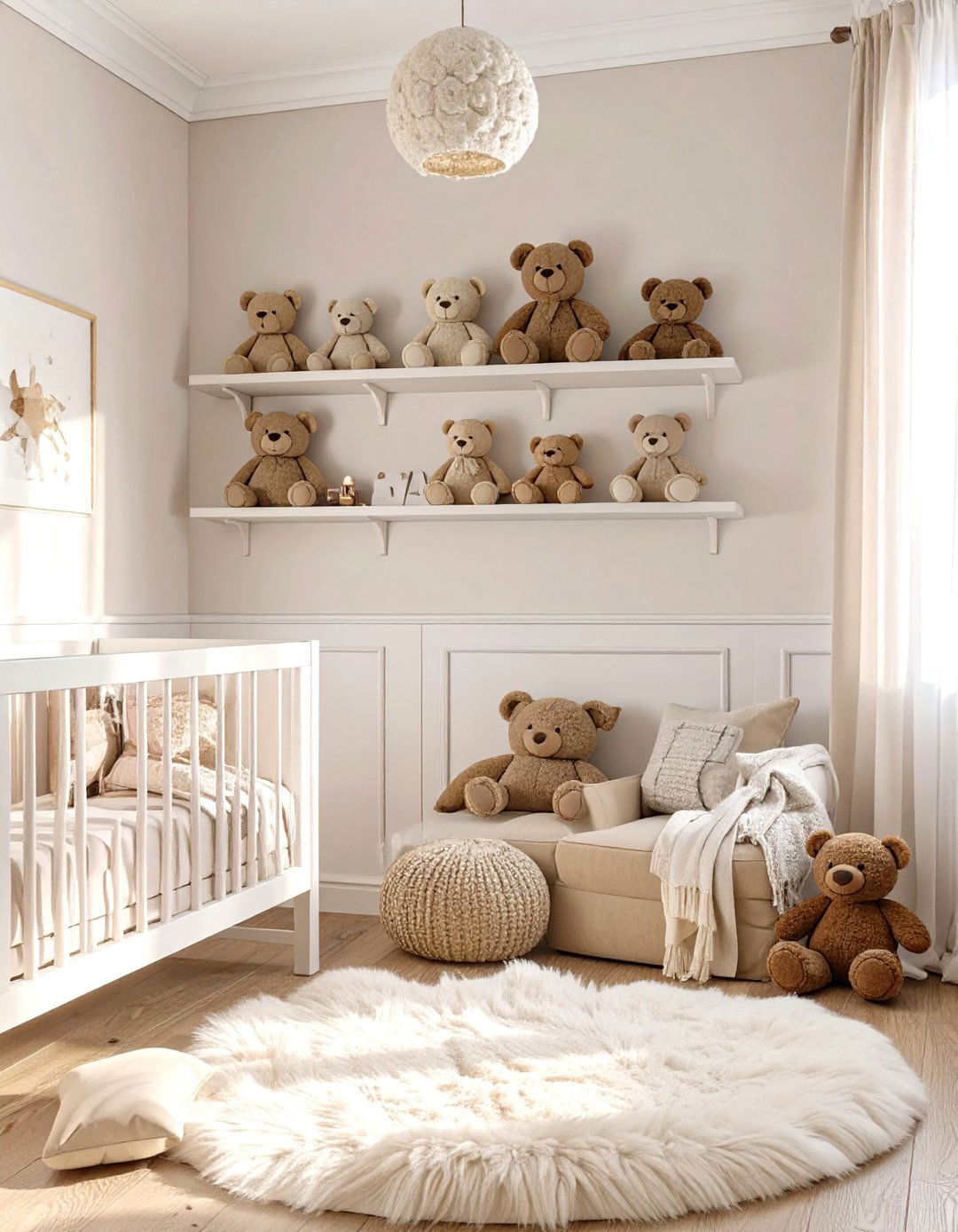 Bear y Cute Teddy Bear Nursery - 30 baby boy nursery ideas for small rooms