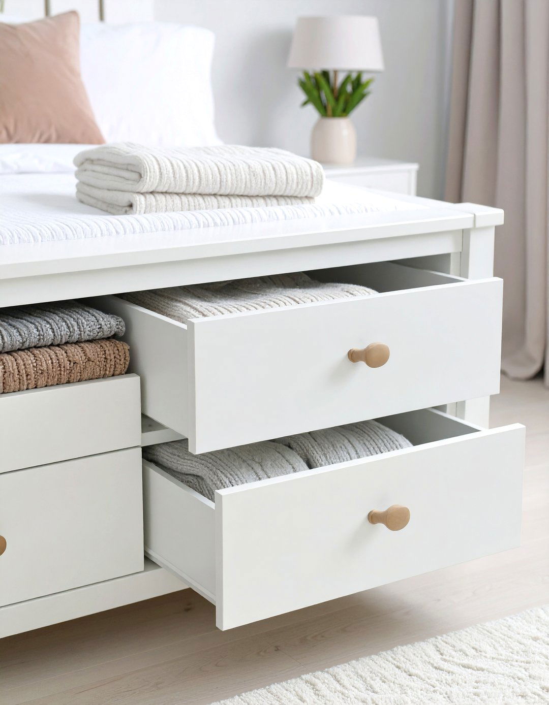 Bedroom Featuring a Bed with Built in Storage Drawers - 30 teen girls bedroom ideas