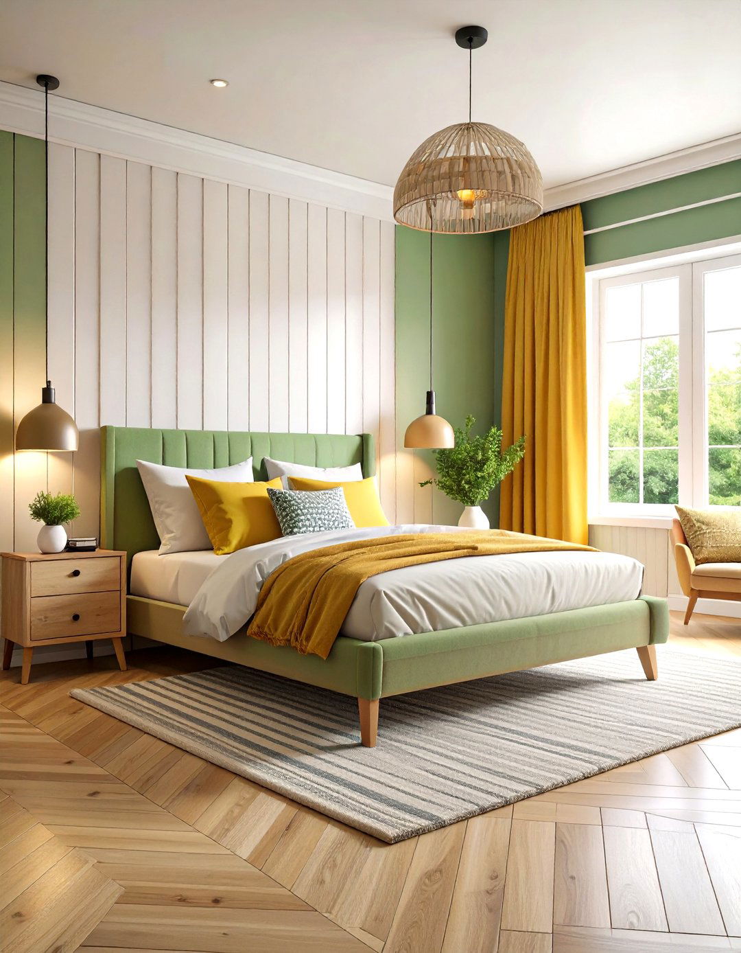 Bedroom with Board and Batten Wall - 30 pinterest interior design ideas