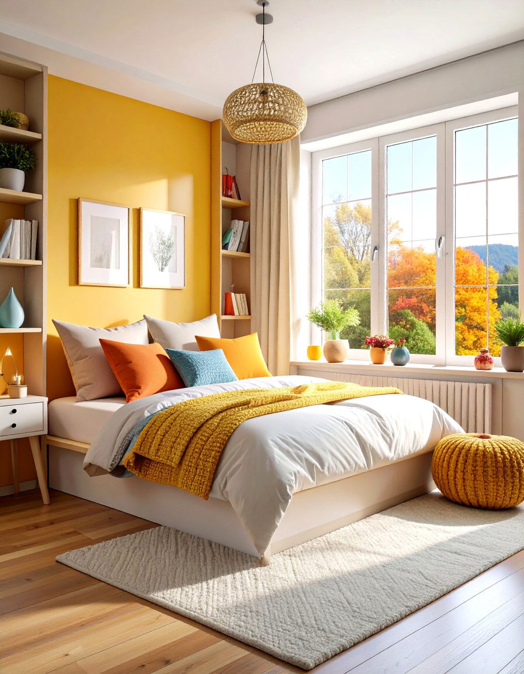 Bedroom with a Built in Window Seat - 30 room interior design bedroom ideas