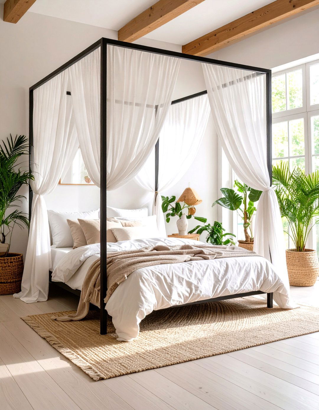 Bedroom with a Canopy Bed Frame - 30 pinterest interior design ideas