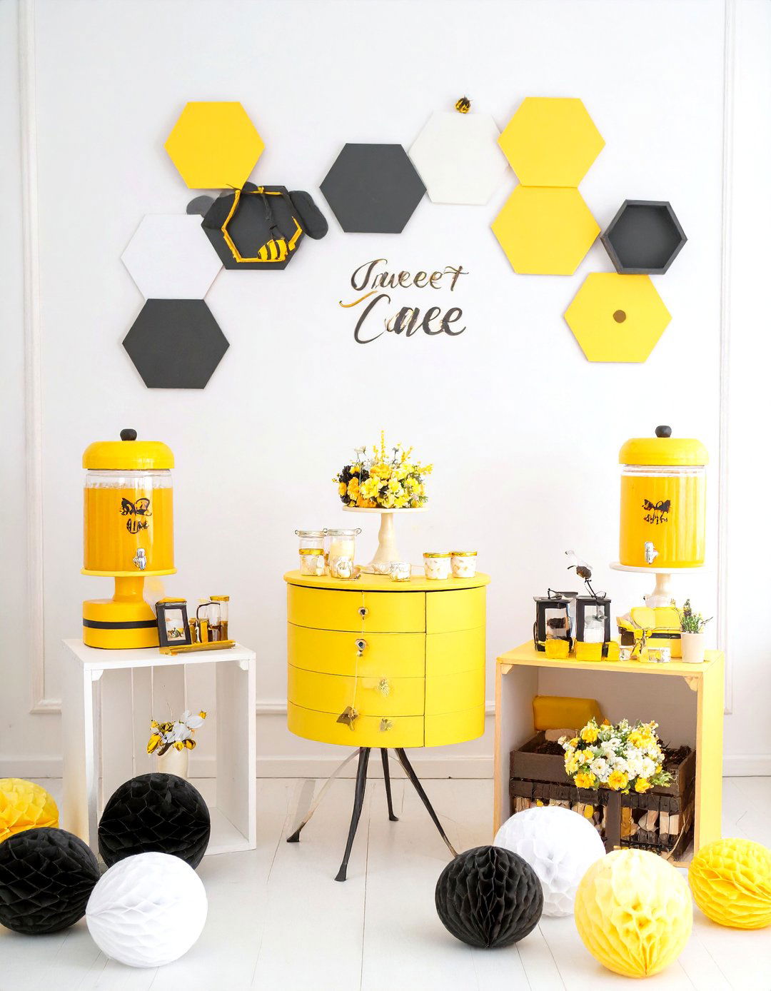 Bee Themed Sweet as Can Bee Baby Shower Decor - 30 baby shower decor ideas