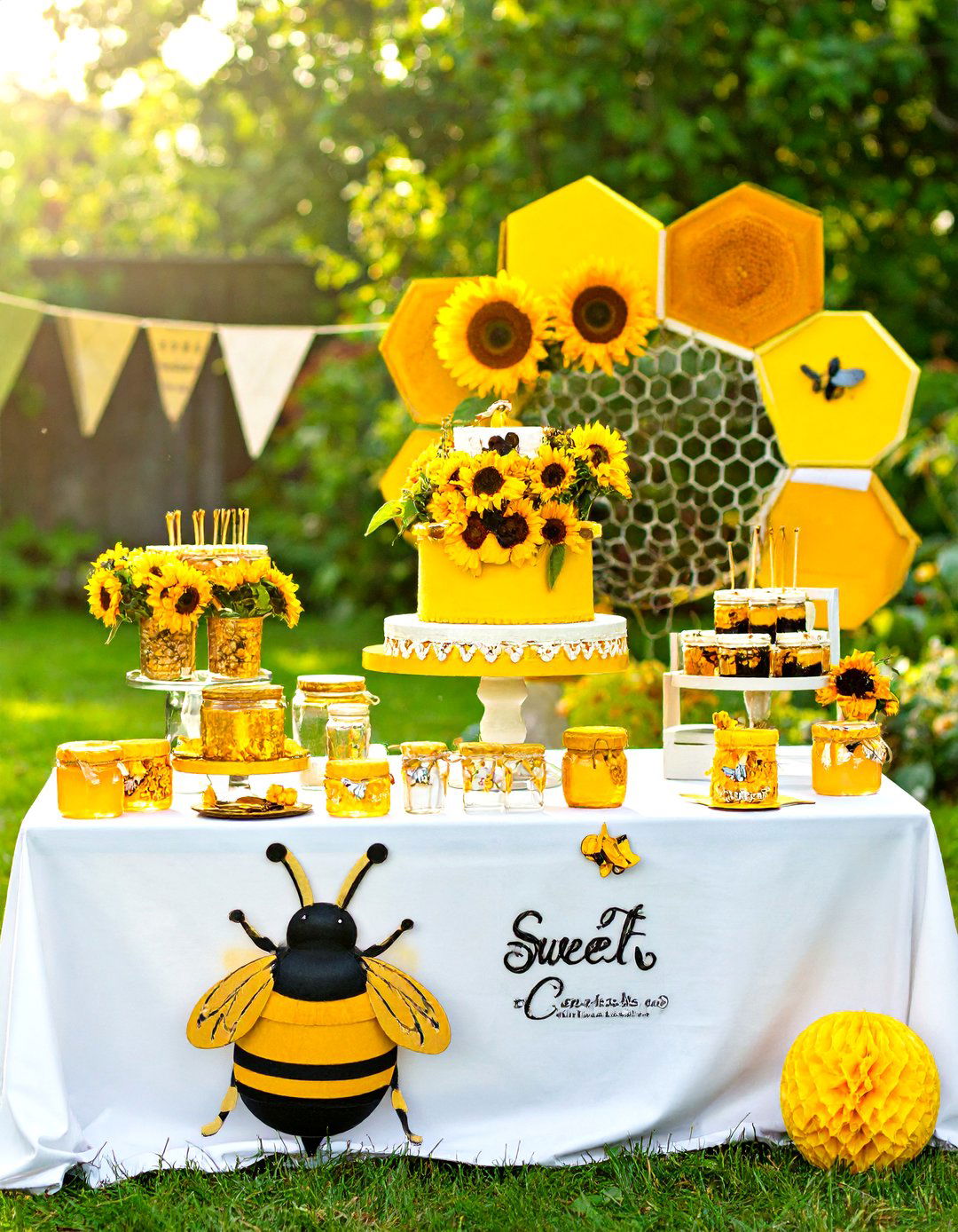Bee Themed Sweet as Can Bee Shower - 30 baby shower ideas for boys