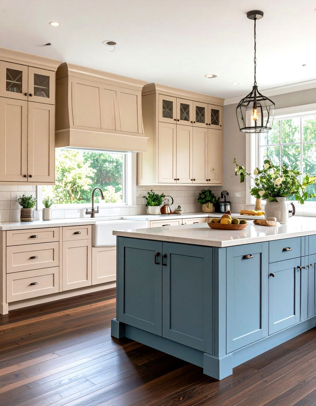 Beige Painted Kitchen Cabinets - 30 painted kitchen cabinet ideas