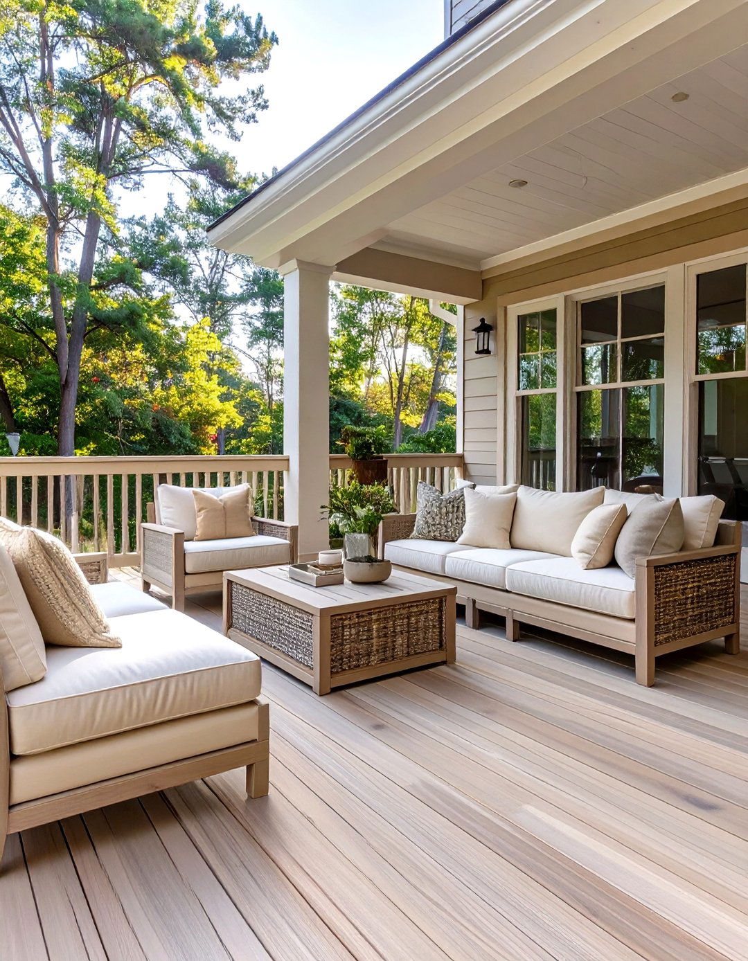 Beige Solid Deck Stain - 30 deck color ideas