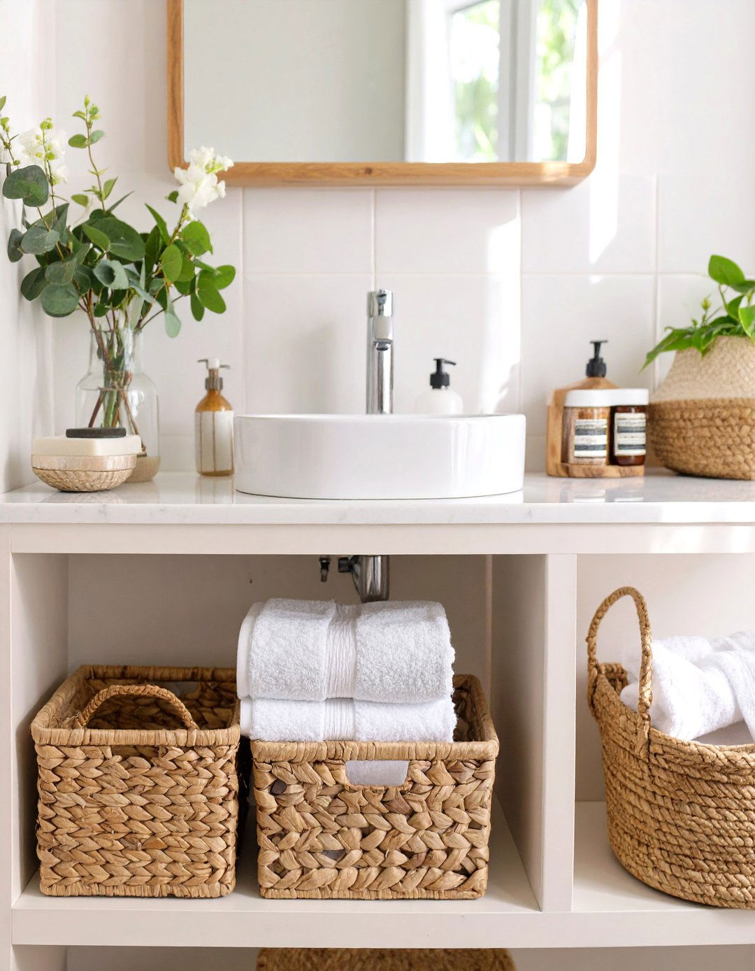 Below the Sink Open Bathroom Shelving - 30 bathroom shelving ideas