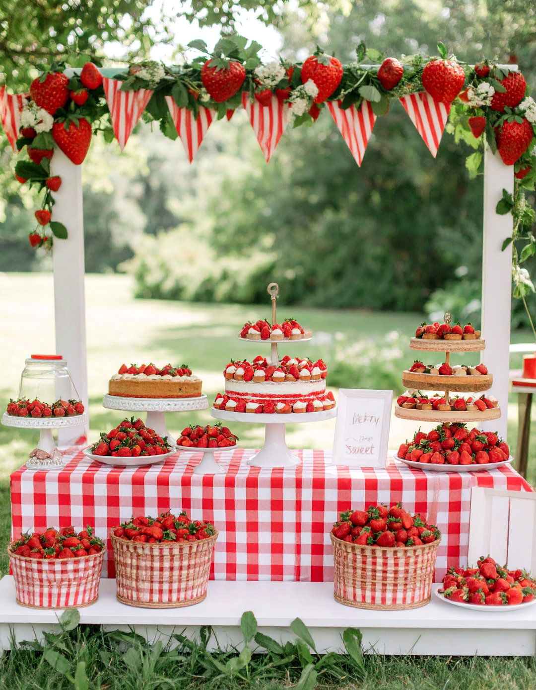 Berry Sweet Strawberry Patch Shower - 30 homemade bridal shower ideas