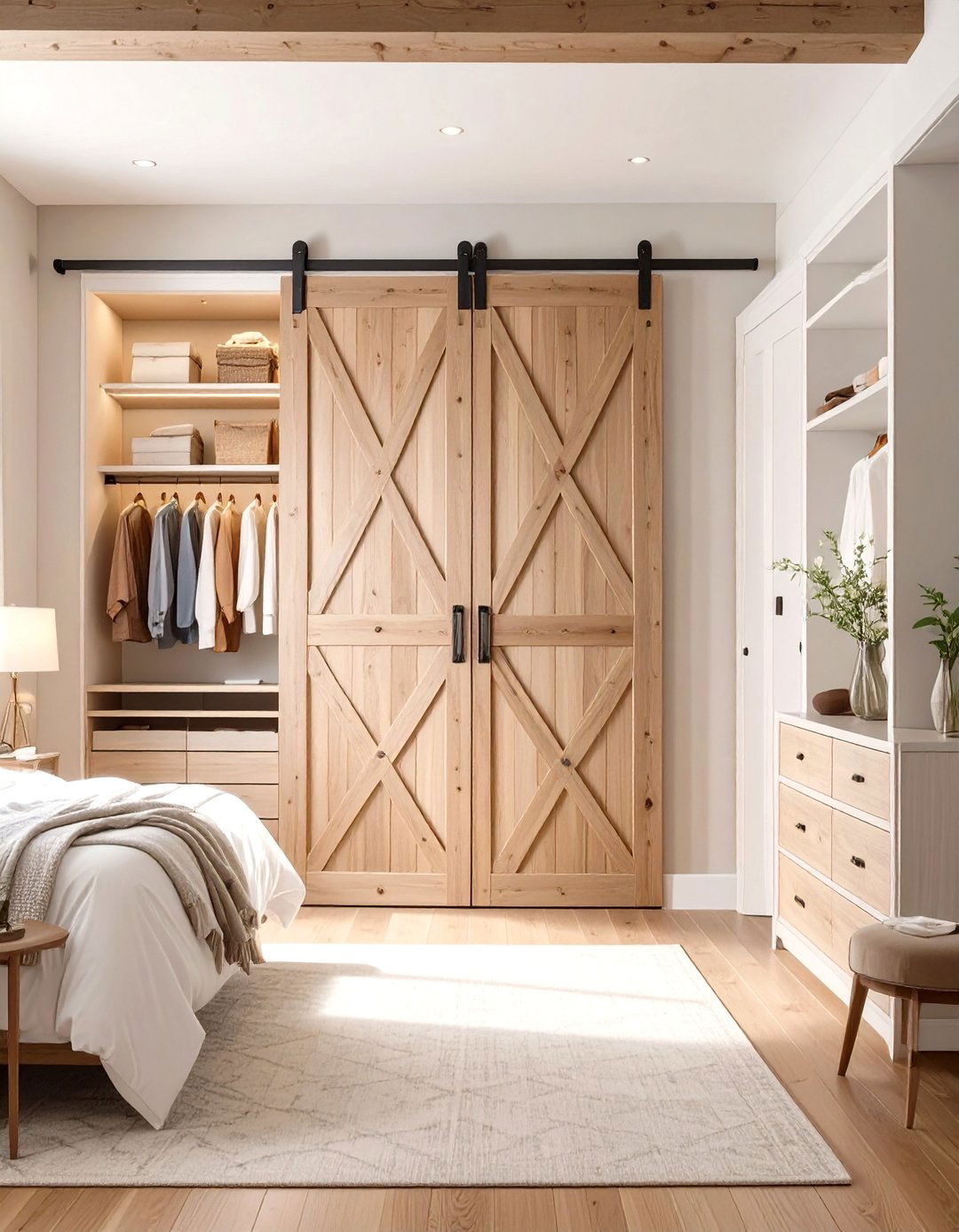 Bi Fold Barn Door Closet - 30 barn door closet ideas