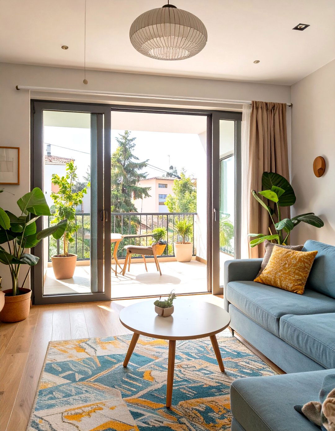 Bi Fold Doors to an Outdoor Area - 30 very small open plan kitchen living room ideas