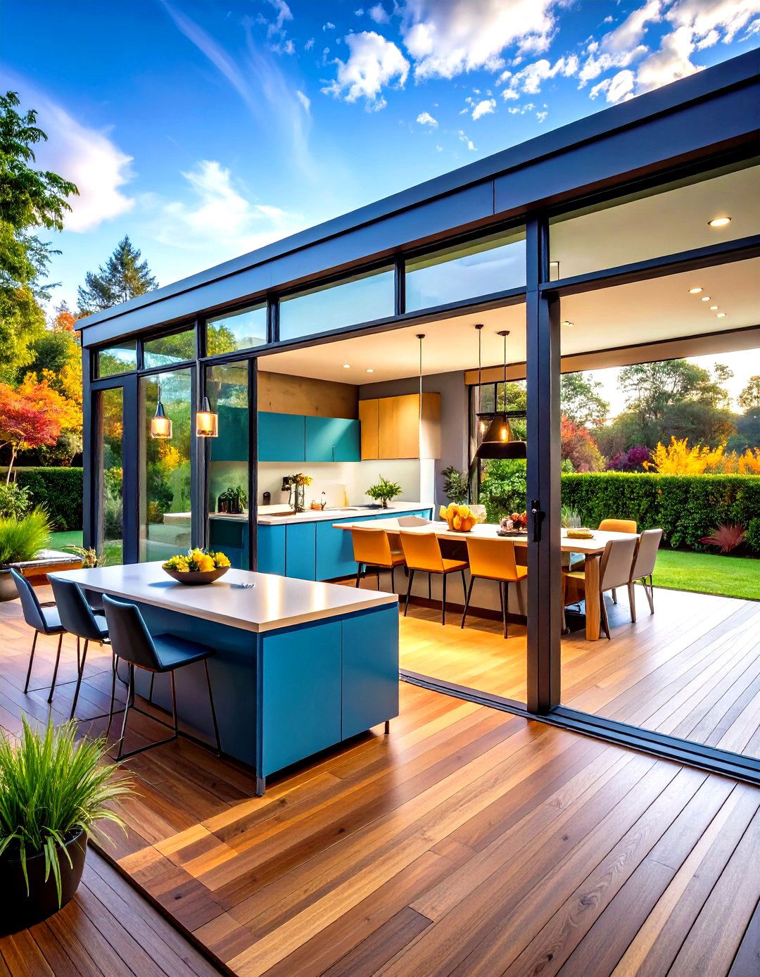 Bi Fold Glass Wall Patio Enclosure - 30 patio enclosure ideas