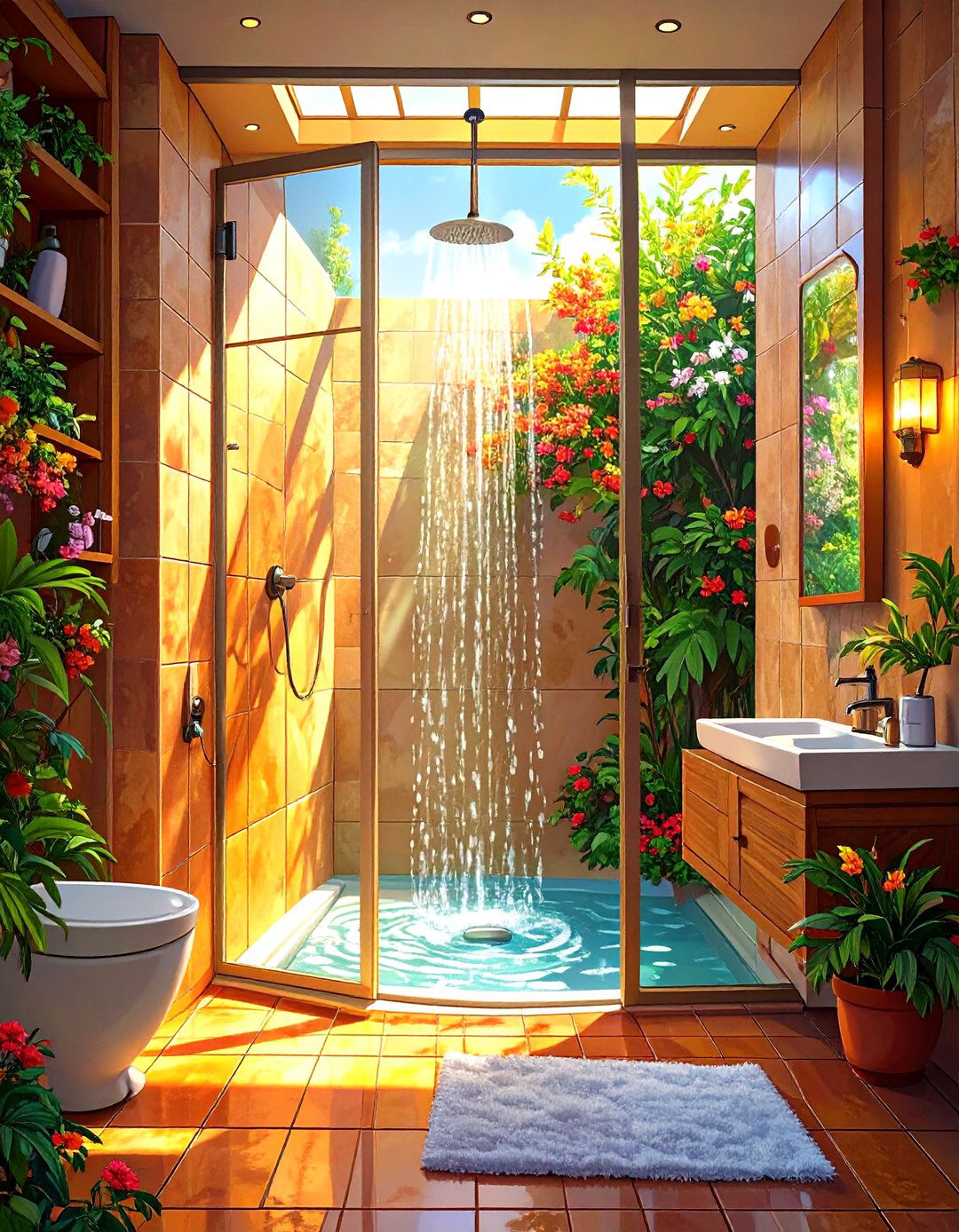 Bi Fold Small Shower Door - 30 small shower ideas