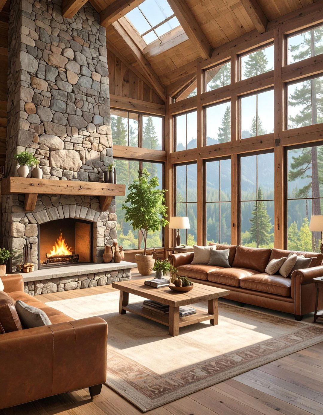 Big Sur Rustic Cabin Den - 30 california design den ideas