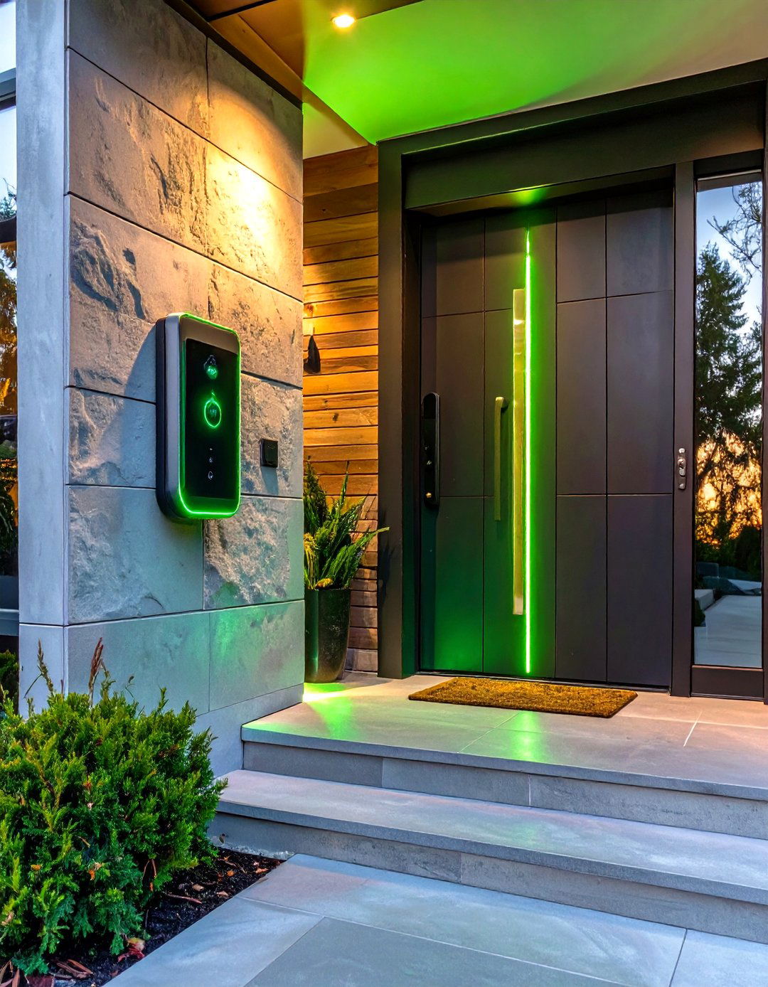 Biometric Security Integration - 30 smart home design ideas