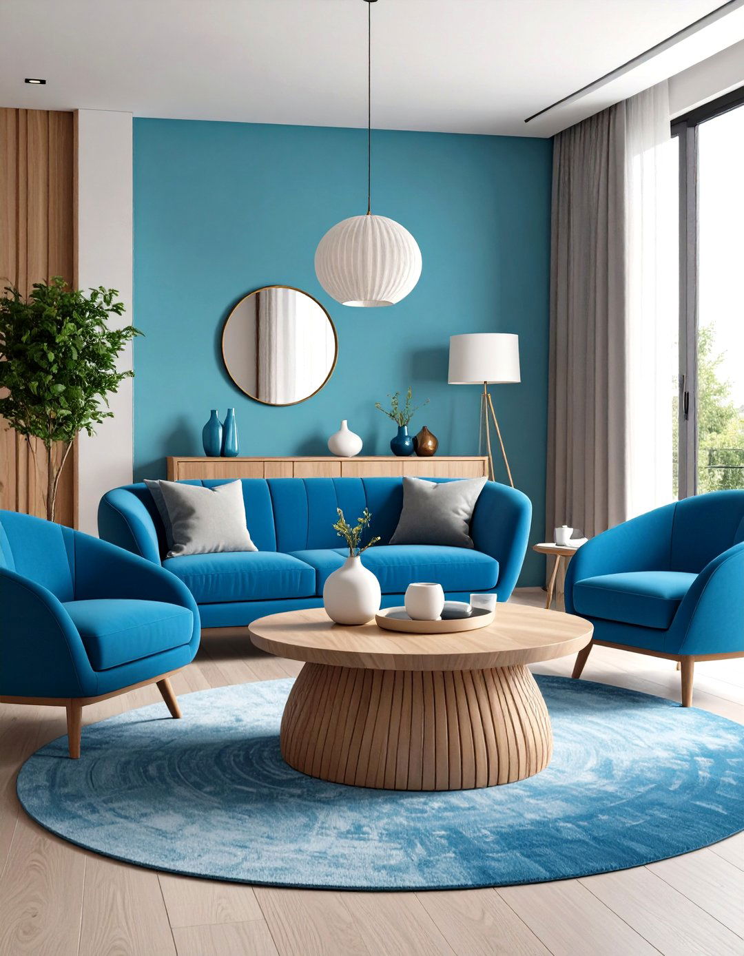 Biomorphic and Abstract Shapes - 30 interior design trends 2025