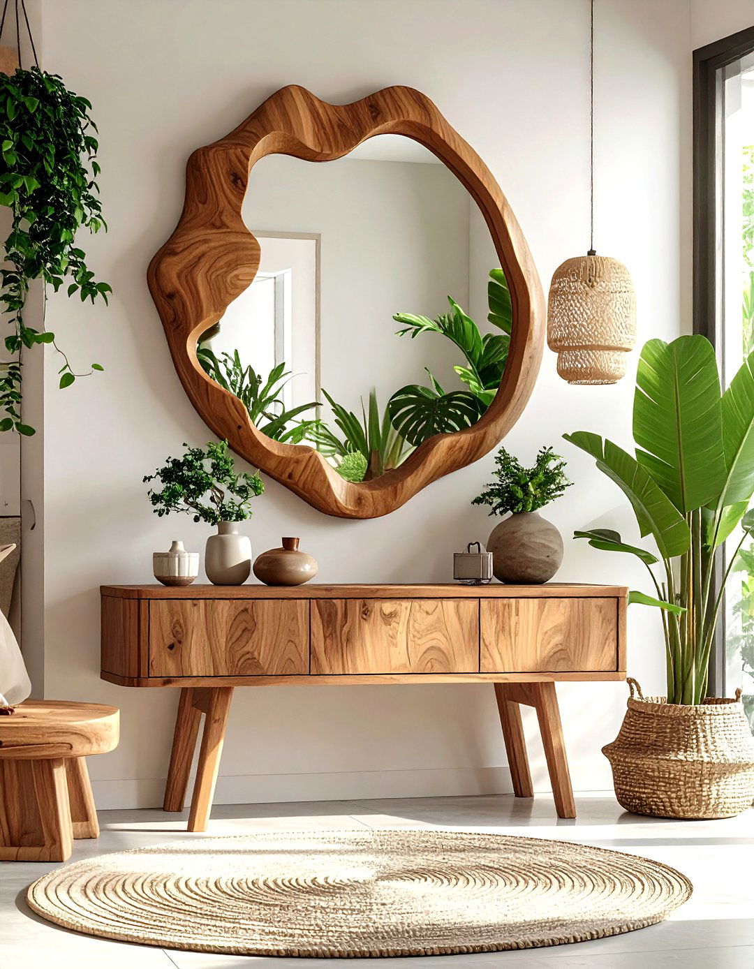 Biomorphic and Asymmetrical Mirrors - 30 2025 home decor trends