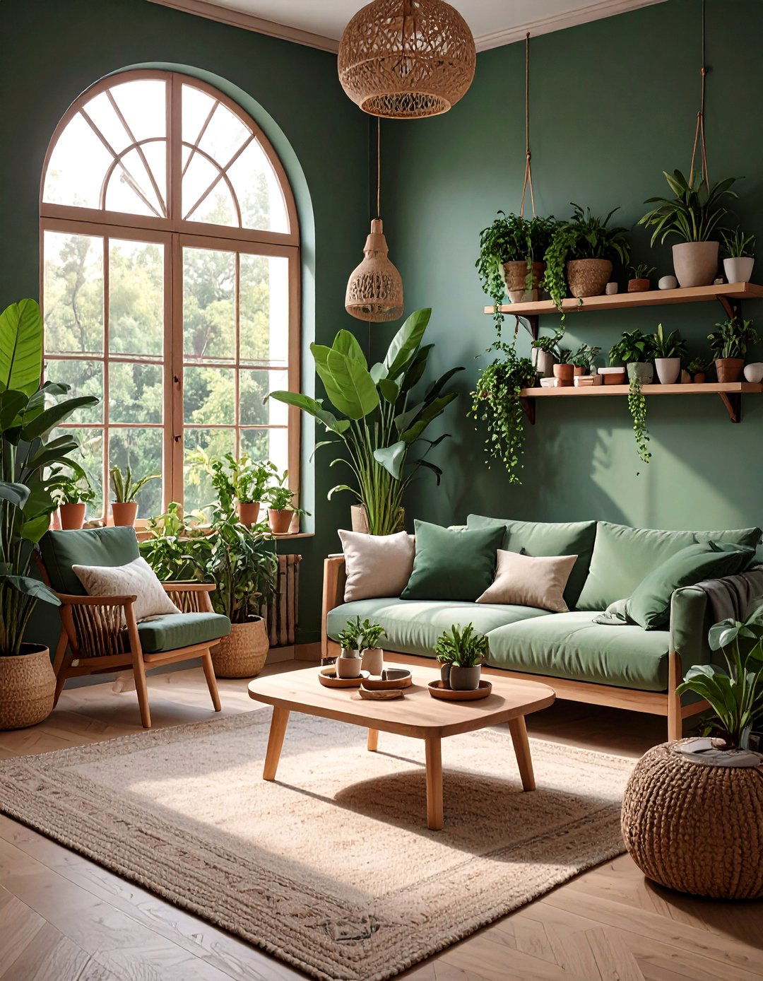 Biophilic Dark Living Room - 30 dark living room ideas