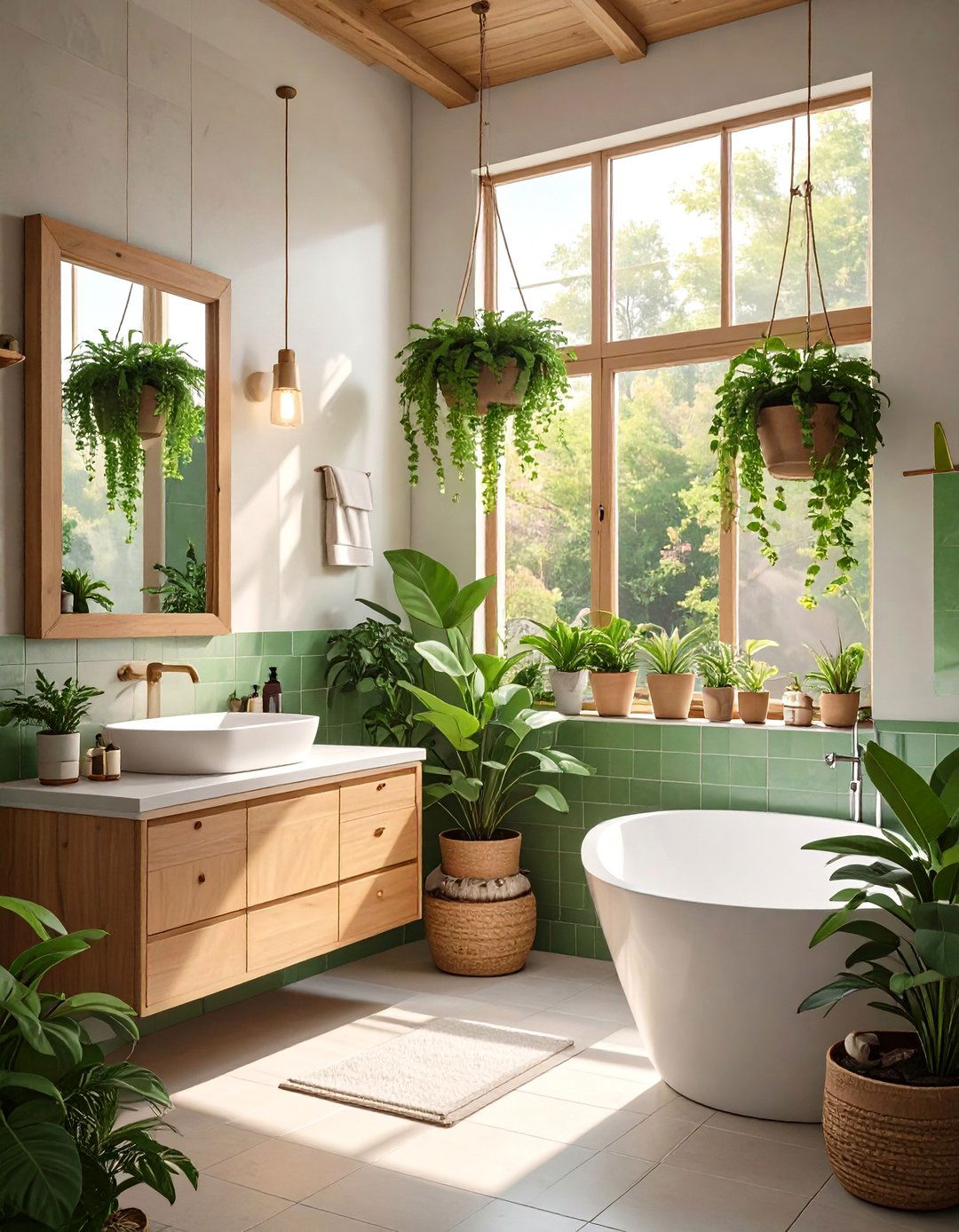 Biophilic Design Bathroom - 30 bathroom ideas small