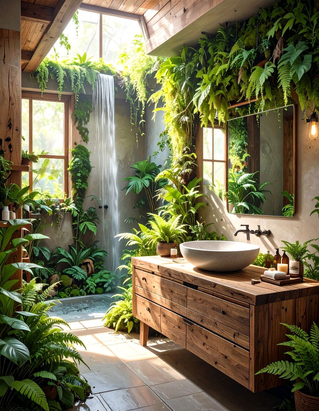 Biophilic Design Half Bathroom - 30 modern half bathroom ideas