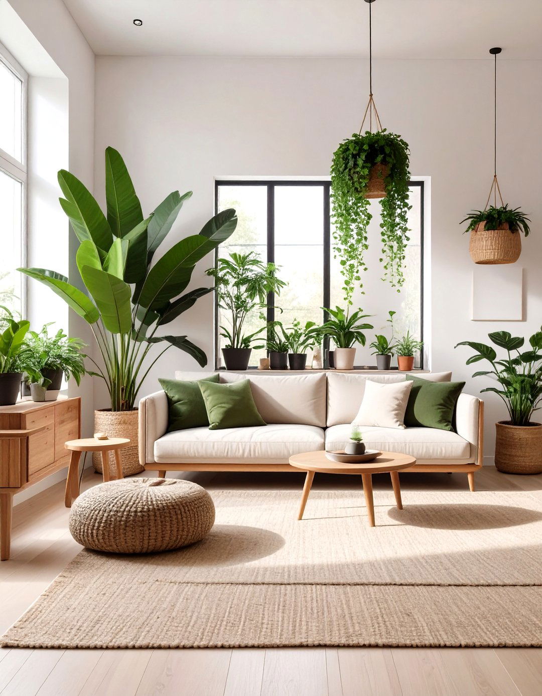 Biophilic Design Minimalist Living Room - 30 ai minimalist living room ideas