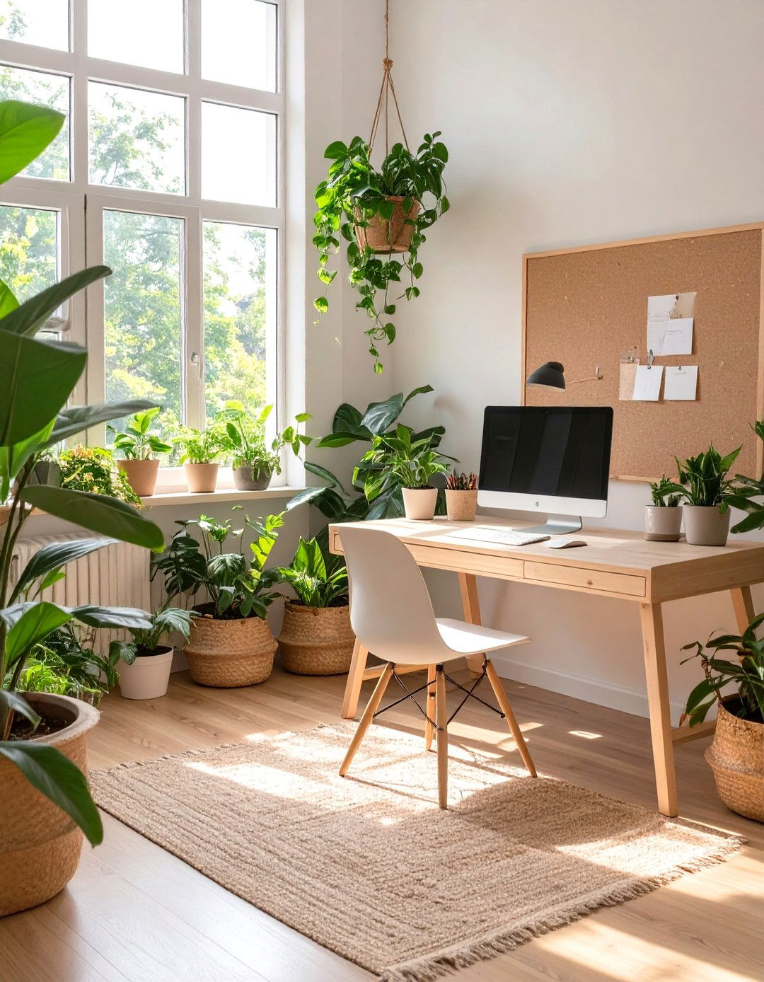 Biophilic Home Office Connection - 30 interior design photo ideas