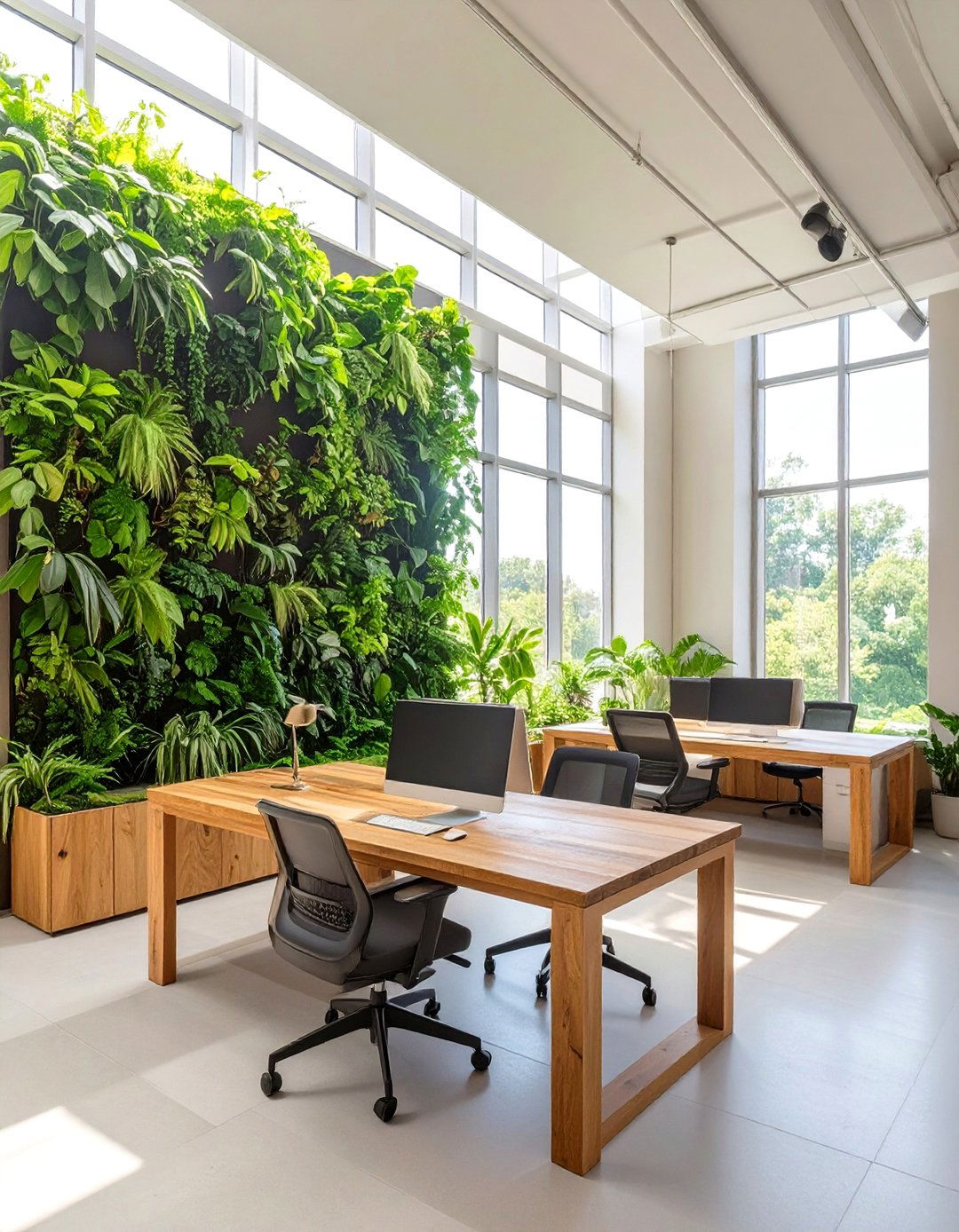 Biophilic Office Sanctuary - 30 commercial interior design ideas