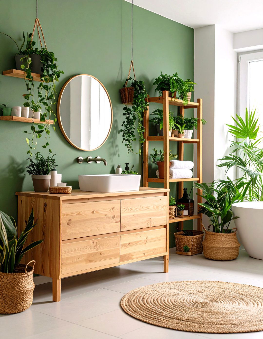 Biophilic Powder Bathroom Design - 30 powder bathroom ideas